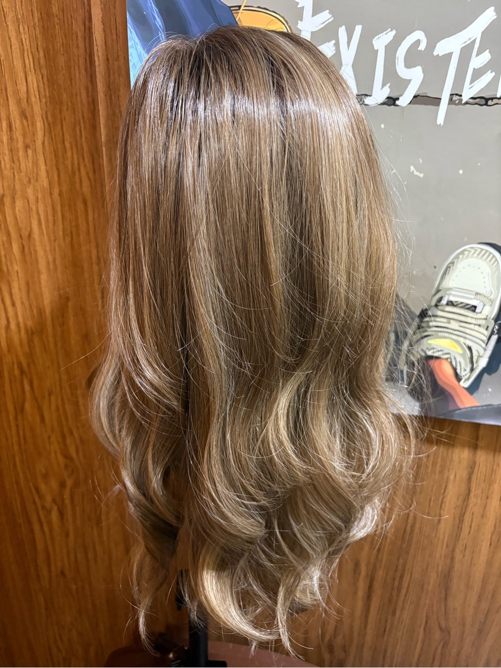 High quality heat friendly synthetic fiber wig 13x4 - Picture 6 of 10